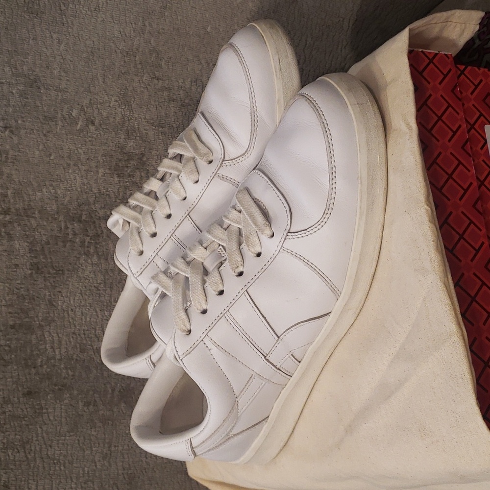 Tory Burch Hank Court White Sneakers
